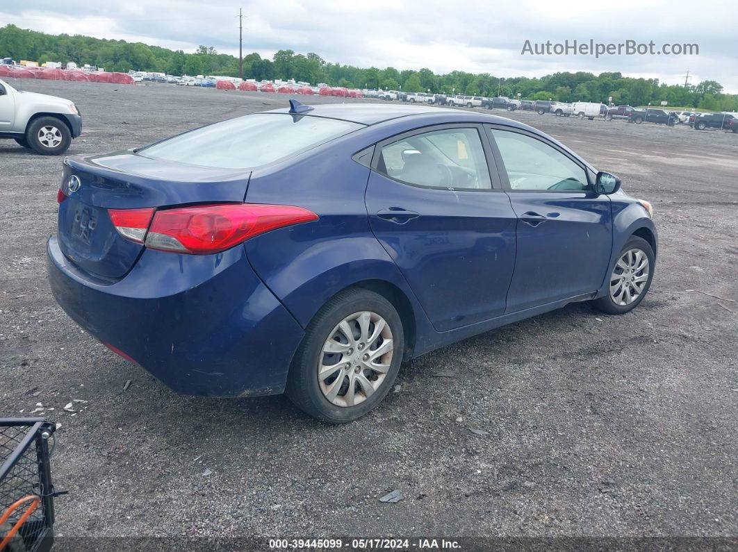 2011 Hyundai Elantra Gls Blue vin: 5NPDH4AE4BH030104