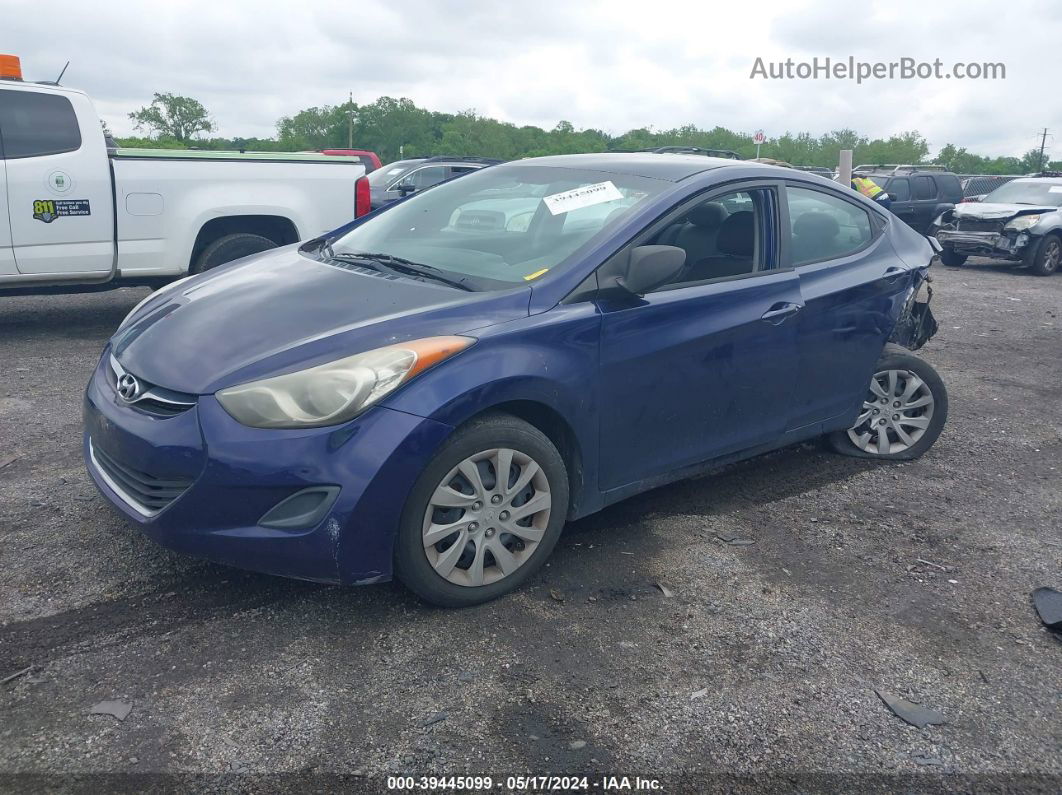 2011 Hyundai Elantra Gls Blue vin: 5NPDH4AE4BH030104