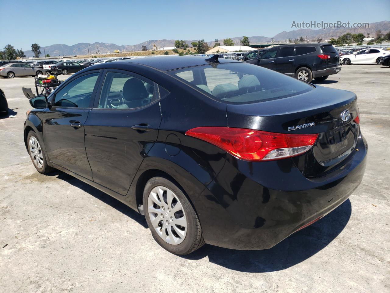 2011 Hyundai Elantra Gls Black vin: 5NPDH4AE4BH030331