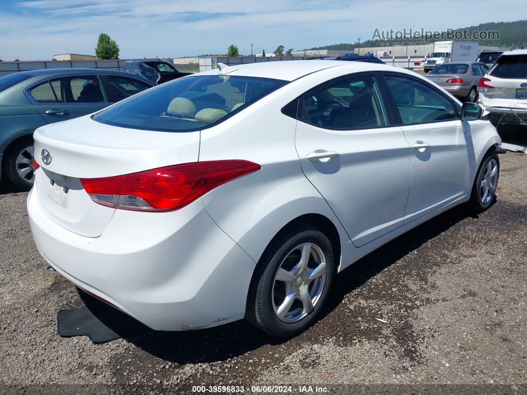 2011 Hyundai Elantra Gls Белый vin: 5NPDH4AE4BH037960