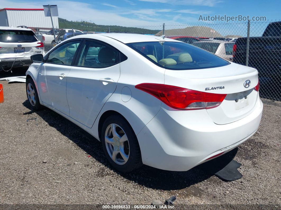 2011 Hyundai Elantra Gls White vin: 5NPDH4AE4BH037960