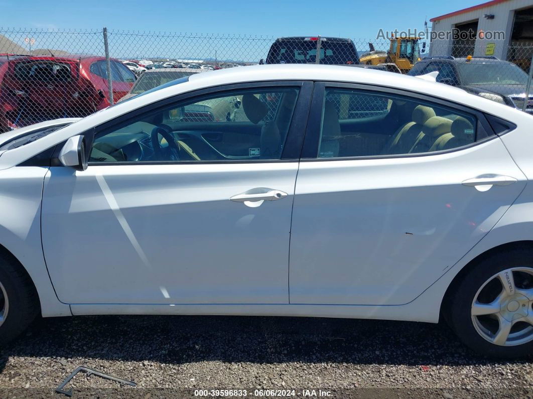 2011 Hyundai Elantra Gls White vin: 5NPDH4AE4BH037960