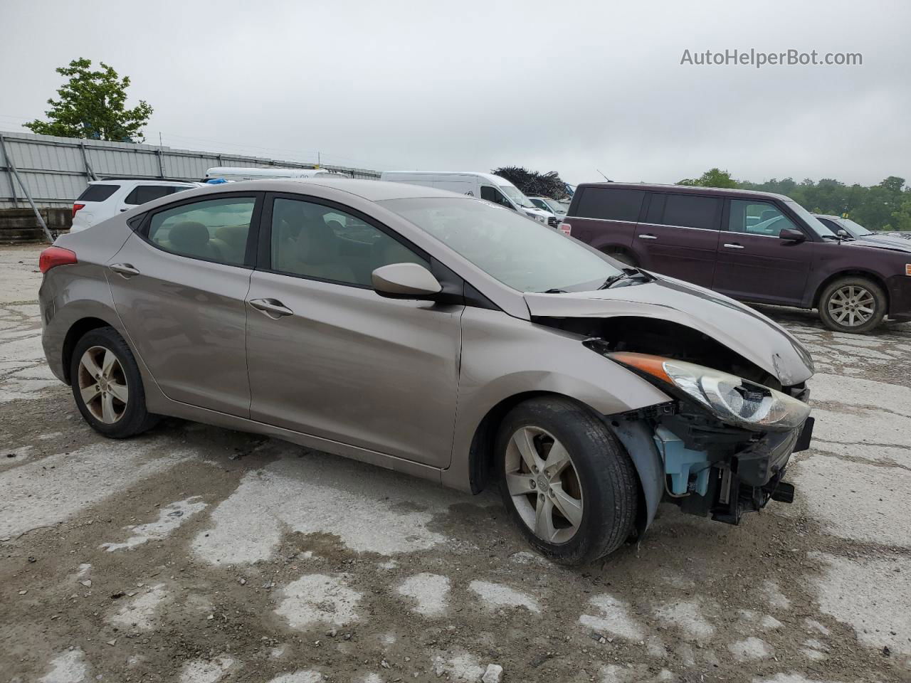 2011 Hyundai Elantra Gls Tan vin: 5NPDH4AE4BH041524