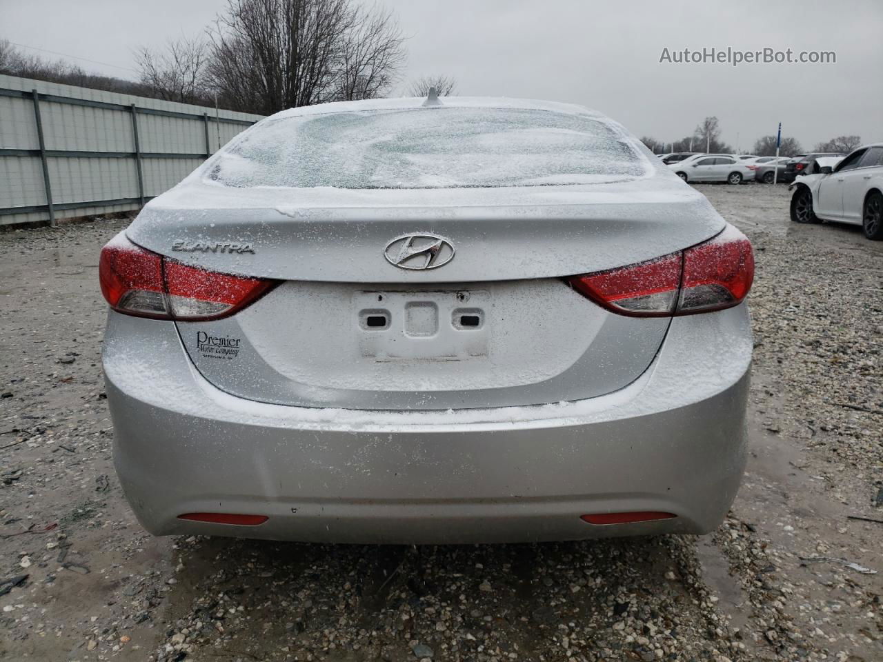 2011 Hyundai Elantra Gls Silver vin: 5NPDH4AE4BH046853