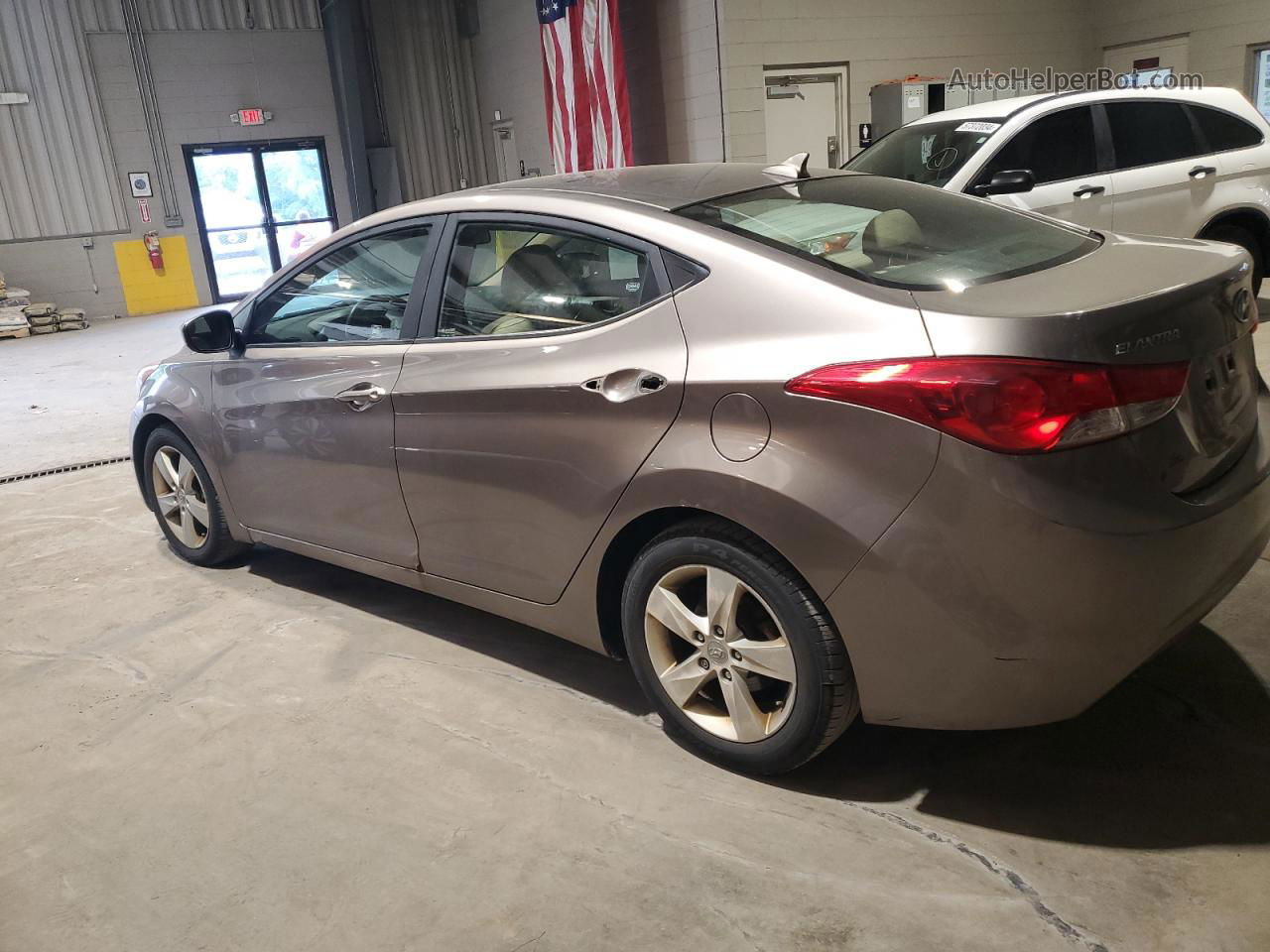 2011 Hyundai Elantra Gls Gray vin: 5NPDH4AE4BH053706