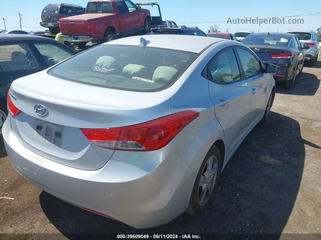 2012 Hyundai Elantra Gls Silver vin: 5NPDH4AE4CH067963