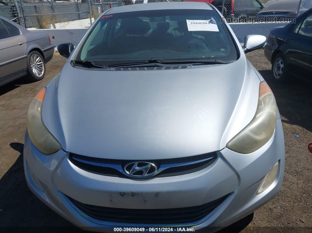 2012 Hyundai Elantra Gls Silver vin: 5NPDH4AE4CH067963