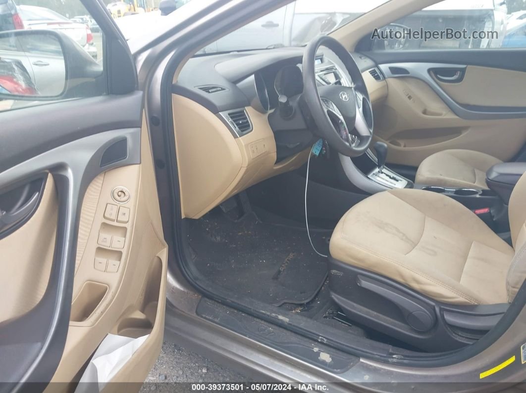 2012 Hyundai Elantra Gls Золотой vin: 5NPDH4AE4CH089932