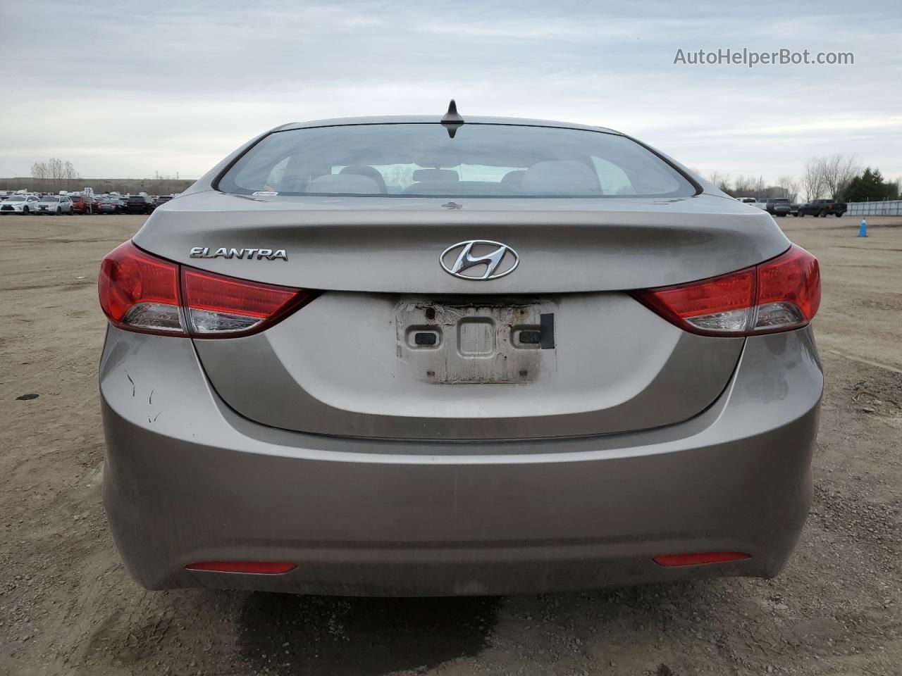 2012 Hyundai Elantra Gls Tan vin: 5NPDH4AE4CH113680