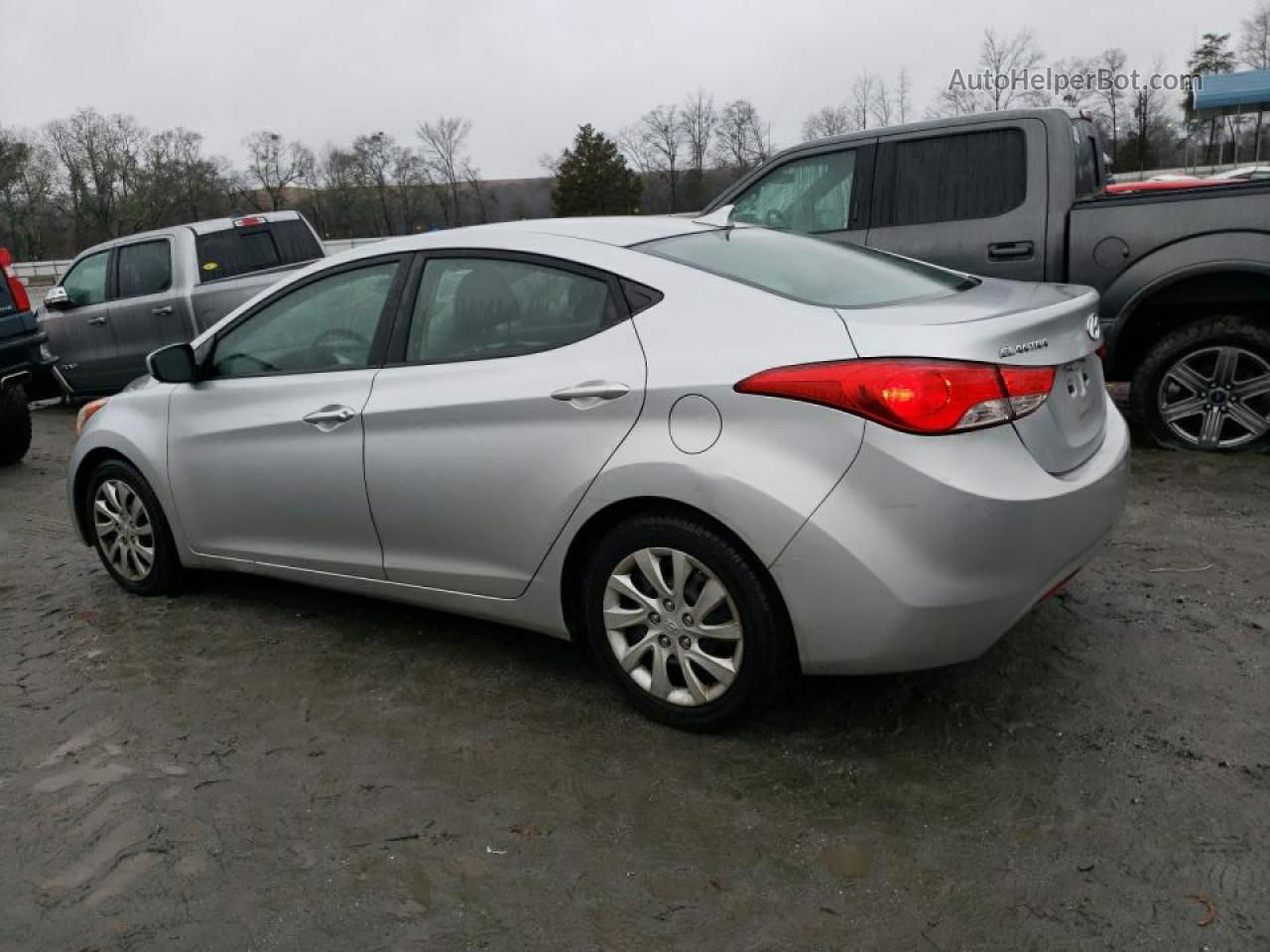 2013 Hyundai Elantra Gls Silver vin: 5NPDH4AE4DH180037