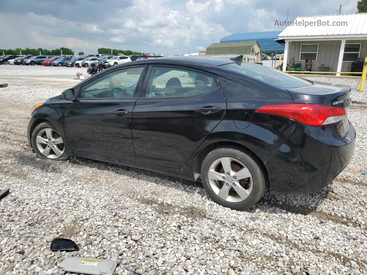 2013 Hyundai Elantra Gls Black vin: 5NPDH4AE4DH238793