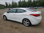 2013 Hyundai Elantra Gls White vin: 5NPDH4AE4DH250622