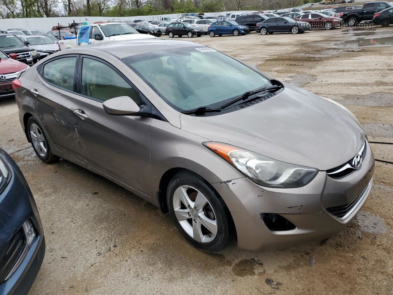 2013 Hyundai Elantra Gls Tan vin: 5NPDH4AE4DH260745