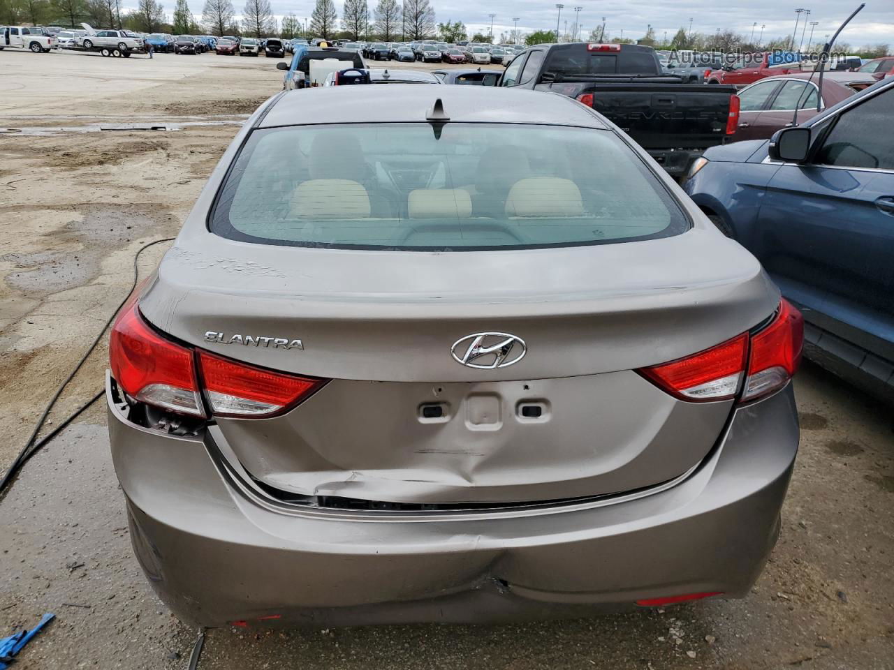 2013 Hyundai Elantra Gls Tan vin: 5NPDH4AE4DH260745