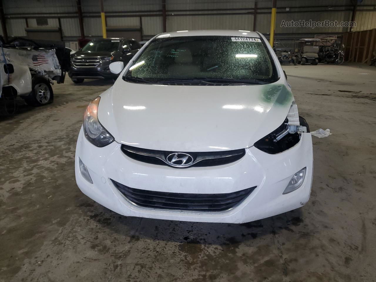 2013 Hyundai Elantra Gls Белый vin: 5NPDH4AE4DH263774