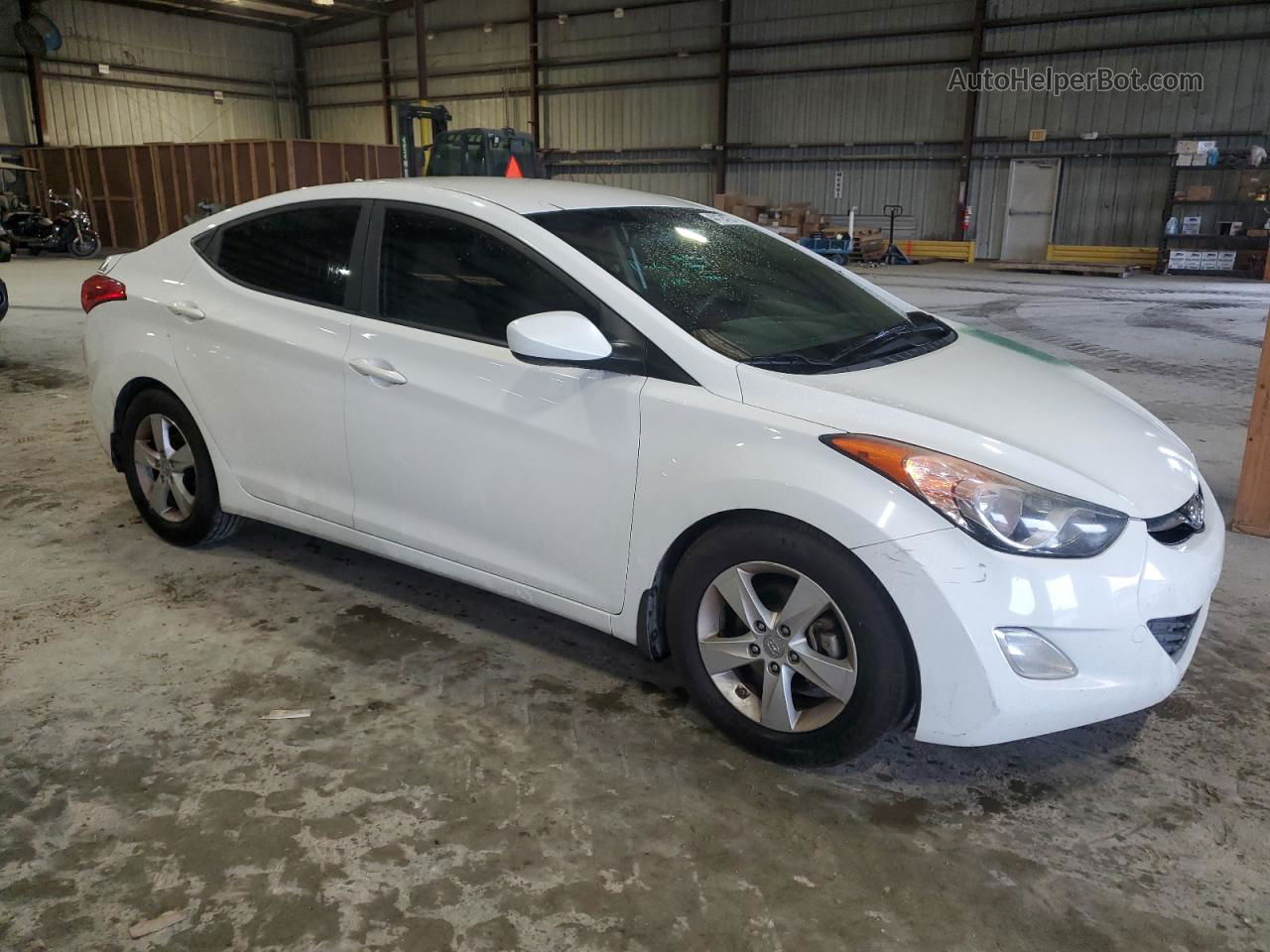 2013 Hyundai Elantra Gls Белый vin: 5NPDH4AE4DH263774