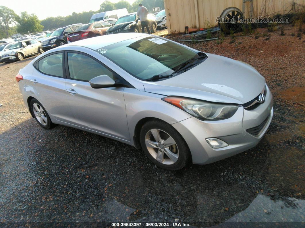 2013 Hyundai Elantra Gls Серебряный vin: 5NPDH4AE4DH280803