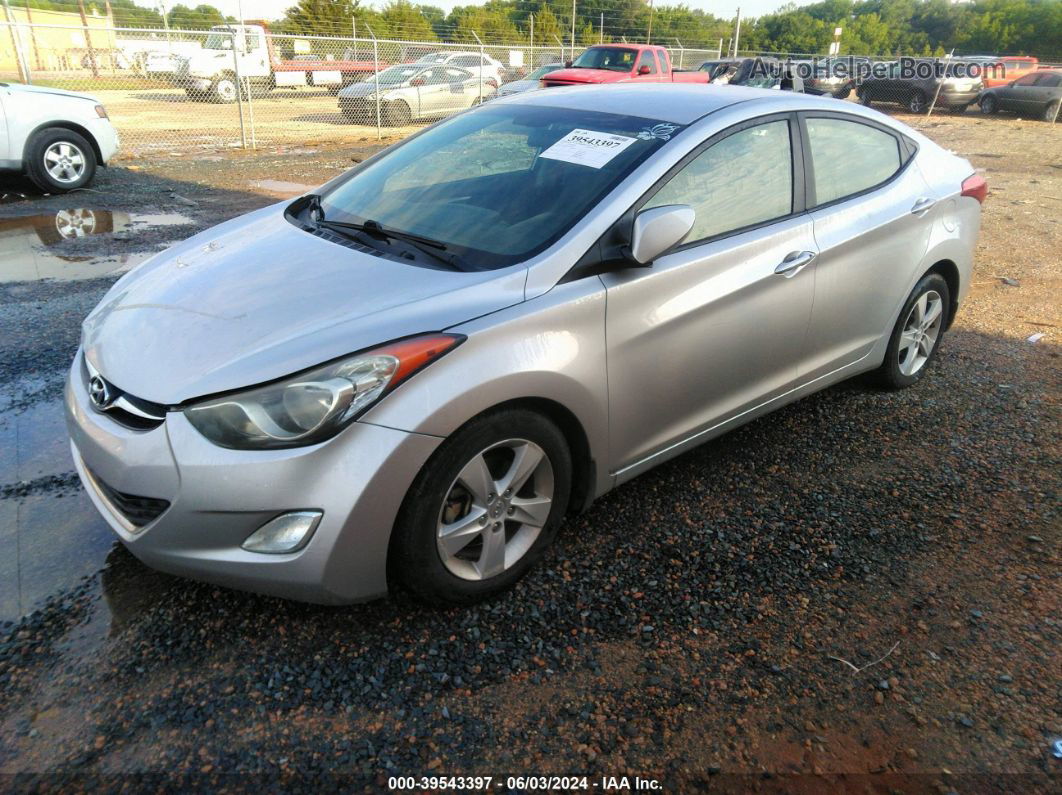 2013 Hyundai Elantra Gls Silver vin: 5NPDH4AE4DH280803