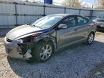 2013 Hyundai Elantra Gls Gray vin: 5NPDH4AE4DH283197