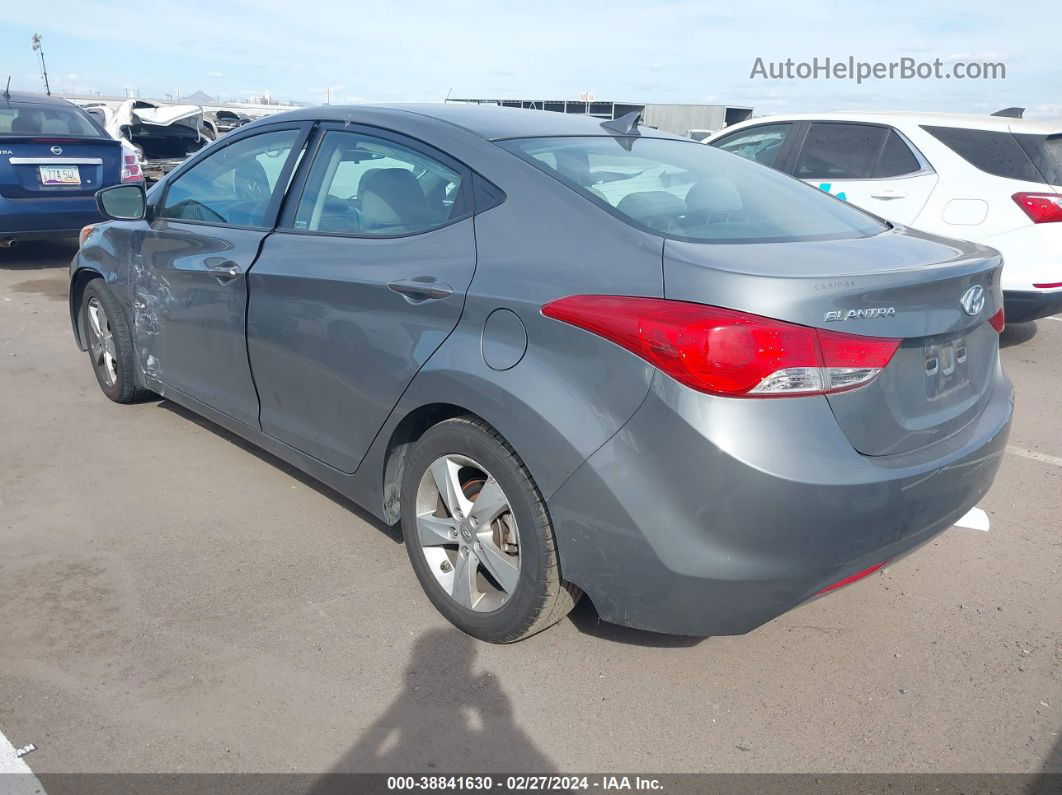 2013 Hyundai Elantra Gls Gray vin: 5NPDH4AE4DH332043