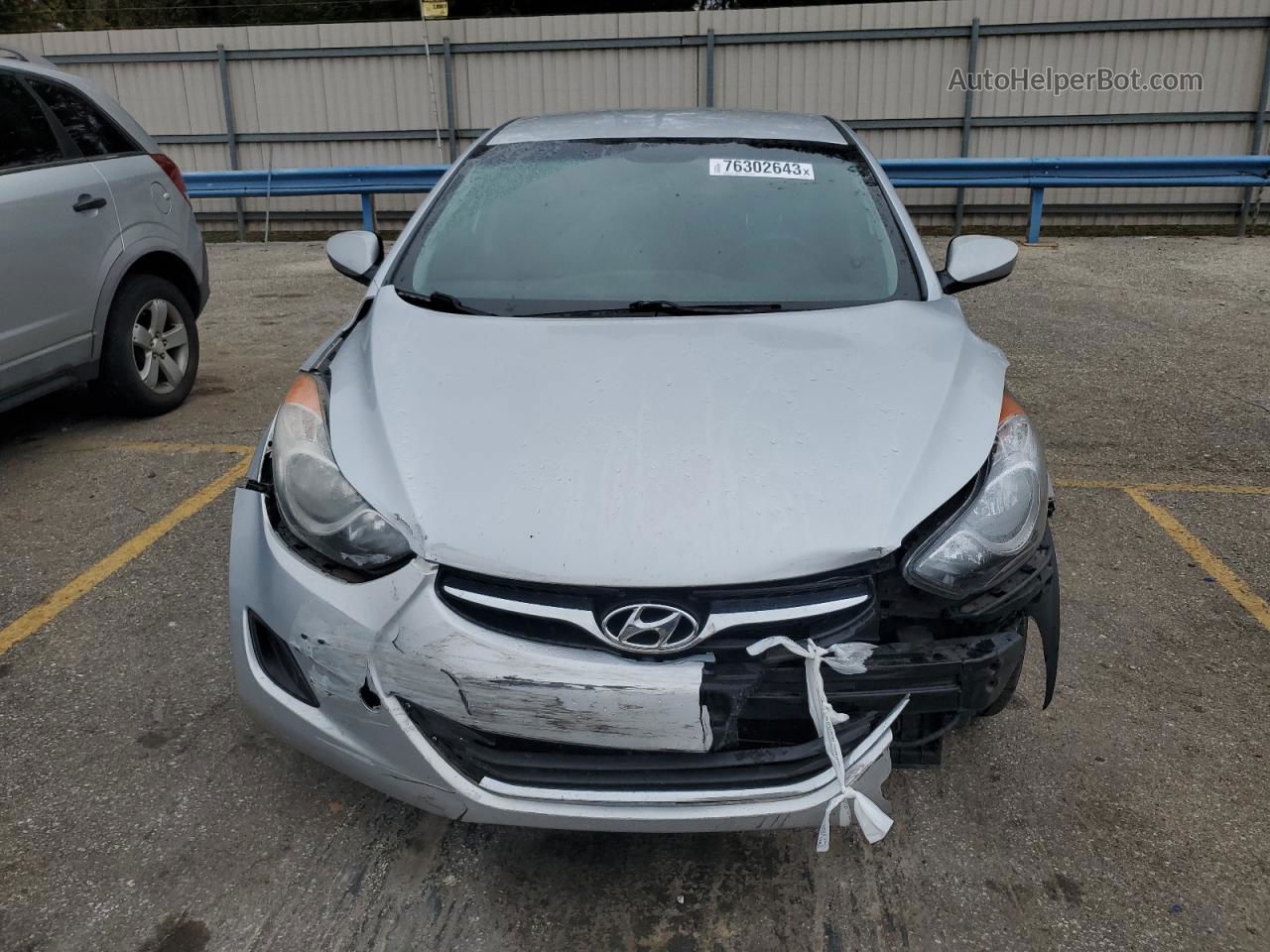 2013 Hyundai Elantra Gls Silver vin: 5NPDH4AE4DH361476