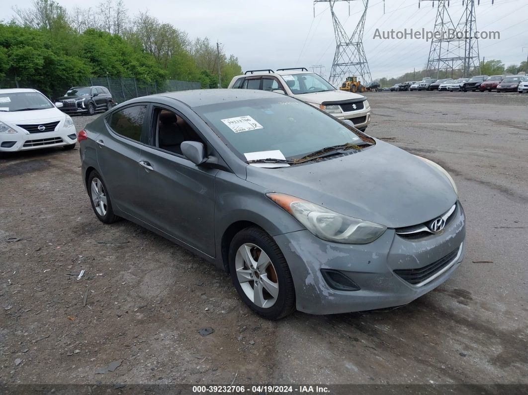 2013 Hyundai Elantra Gls Gray vin: 5NPDH4AE4DH367973