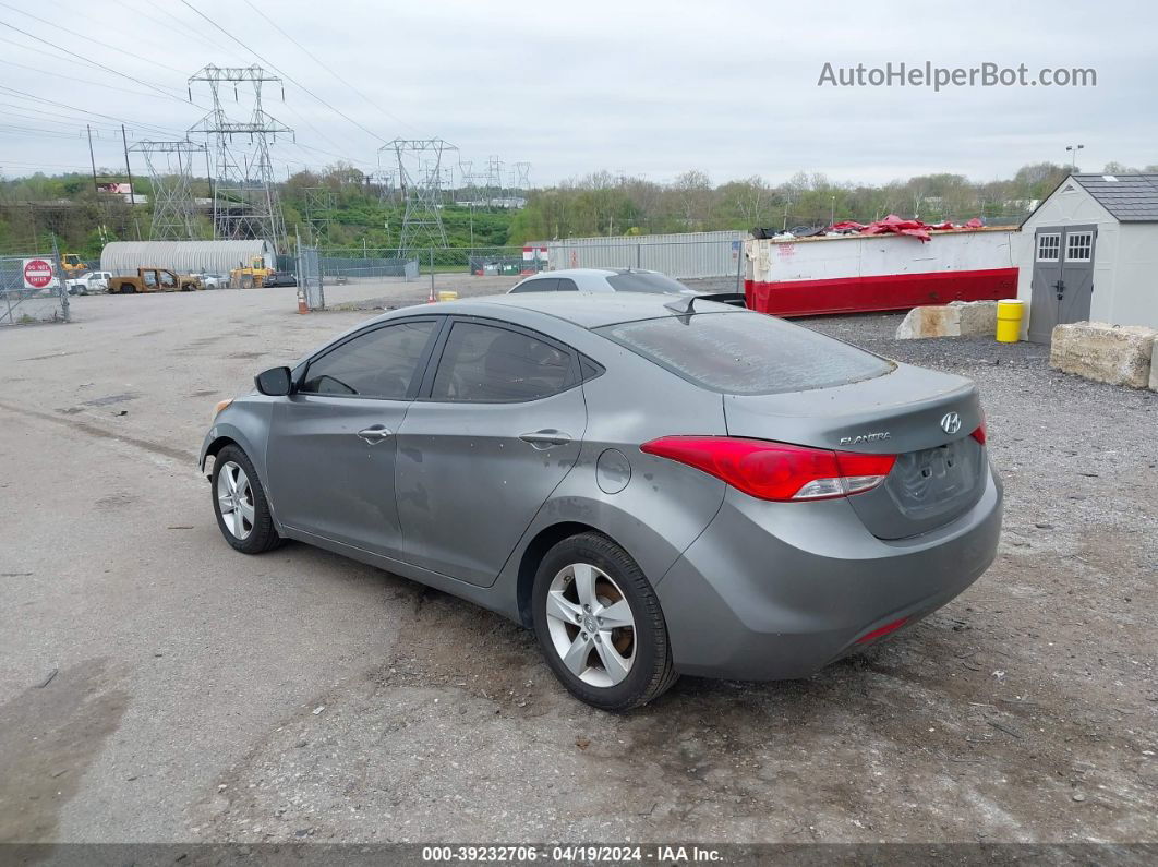 2013 Hyundai Elantra Gls Gray vin: 5NPDH4AE4DH367973