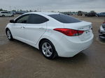 2013 Hyundai Elantra Gls White vin: 5NPDH4AE4DH374907