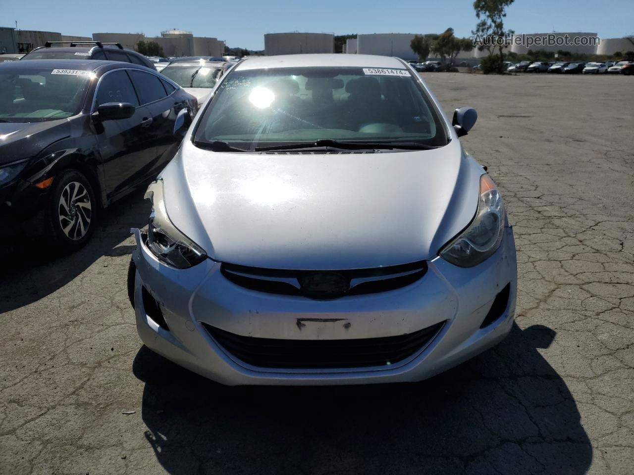 2013 Hyundai Elantra Gls Silver vin: 5NPDH4AE4DH385003