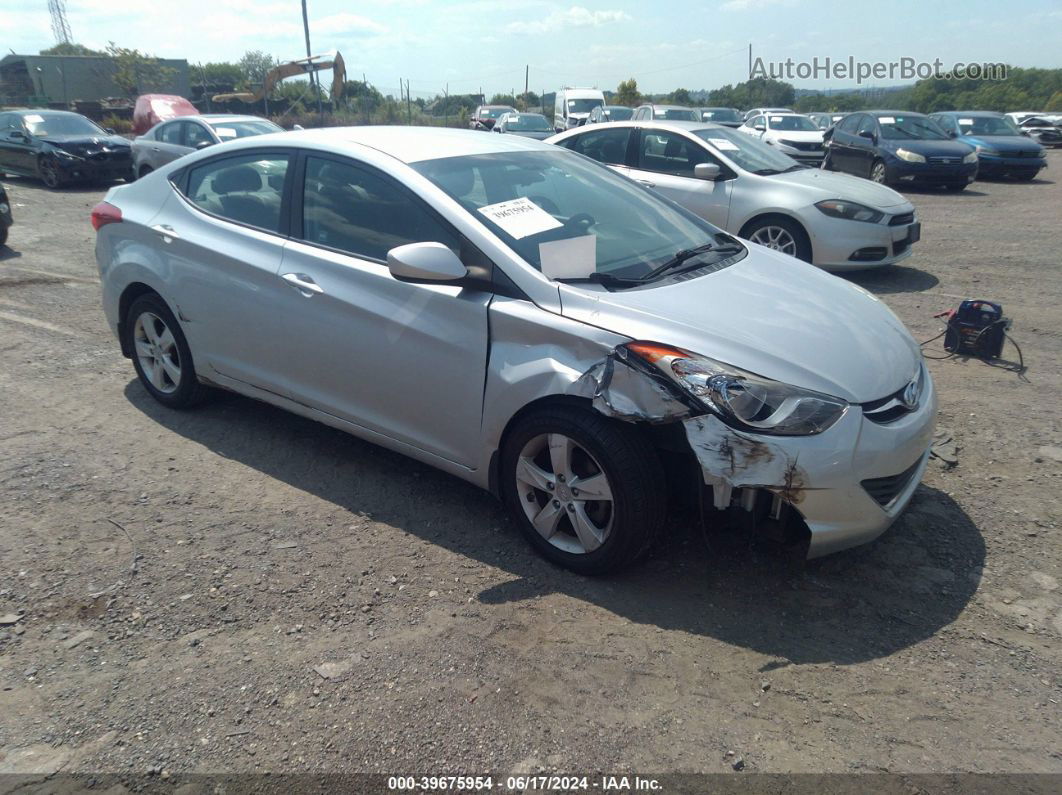 2013 Hyundai Elantra Gls Silver vin: 5NPDH4AE4DH394719