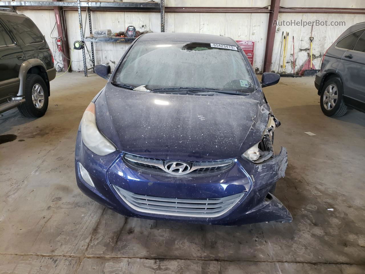 2013 Hyundai Elantra Gls Blue vin: 5NPDH4AE4DH400597