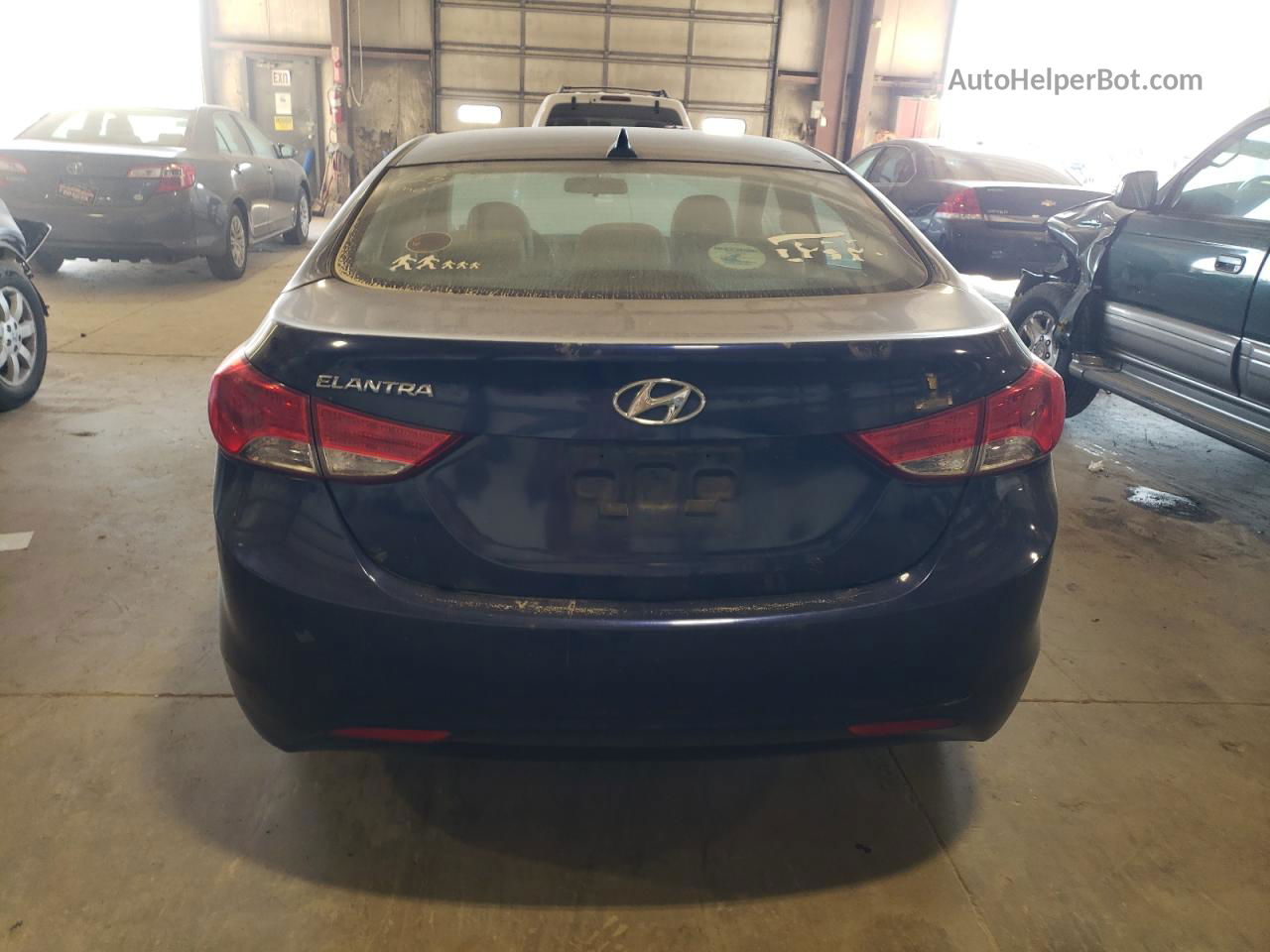 2013 Hyundai Elantra Gls Blue vin: 5NPDH4AE4DH400597