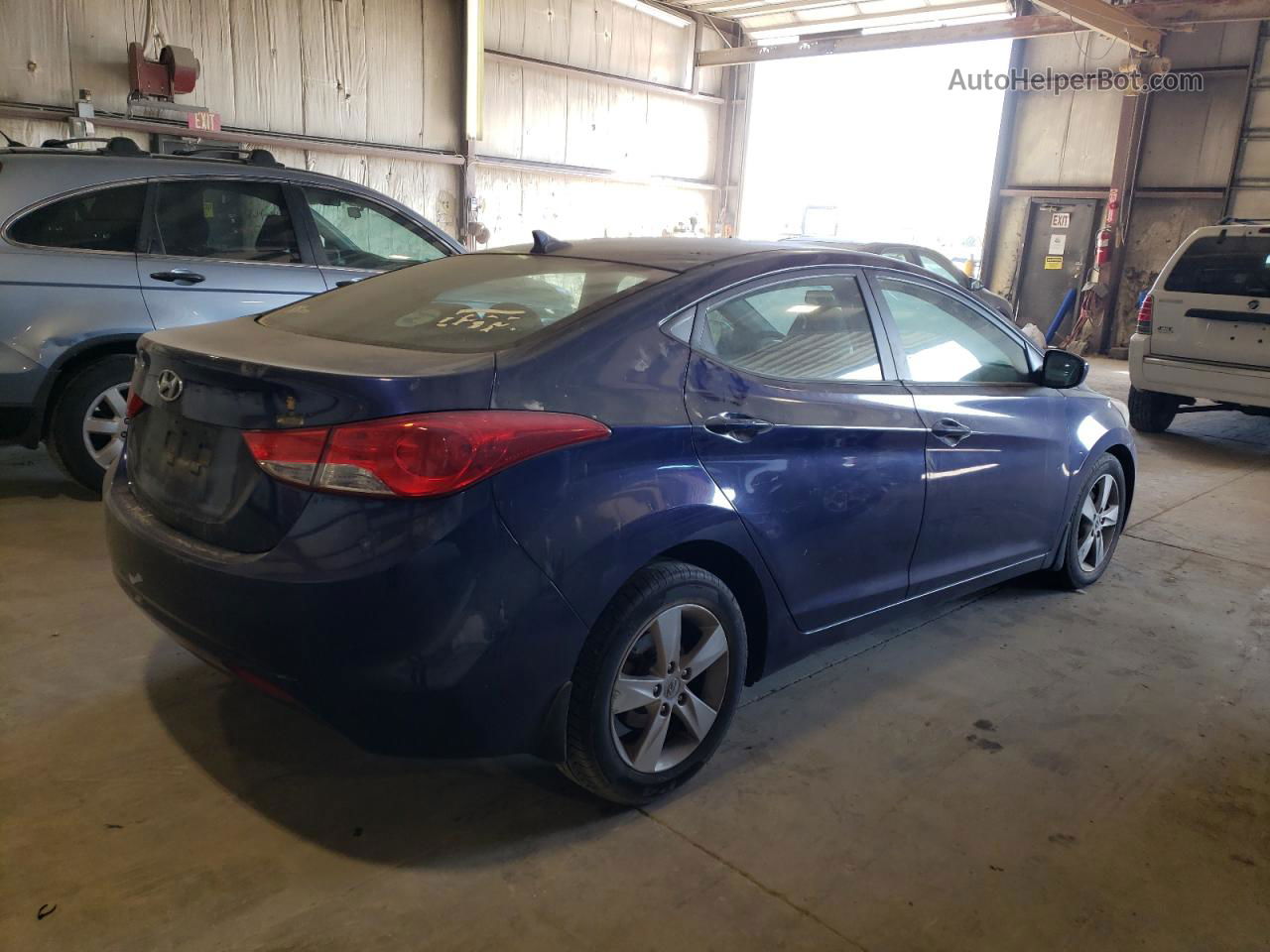 2013 Hyundai Elantra Gls Blue vin: 5NPDH4AE4DH400597