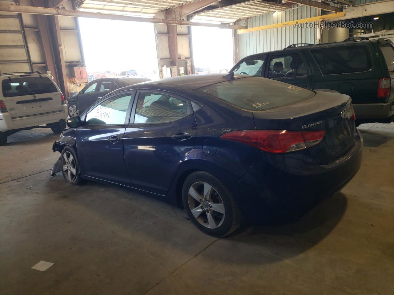 2013 Hyundai Elantra Gls Blue vin: 5NPDH4AE4DH400597