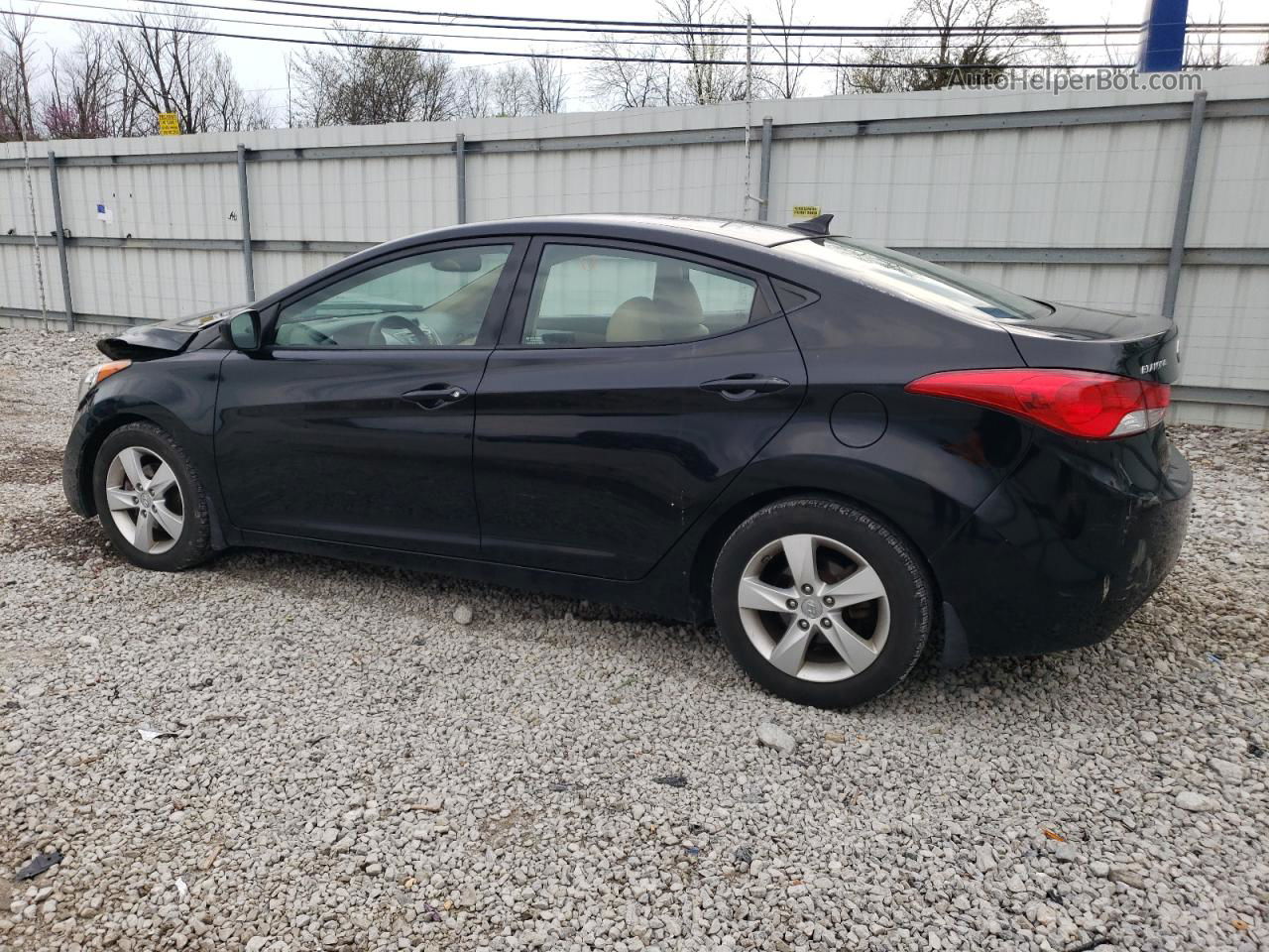 2013 Hyundai Elantra Gls Black vin: 5NPDH4AE4DH401846