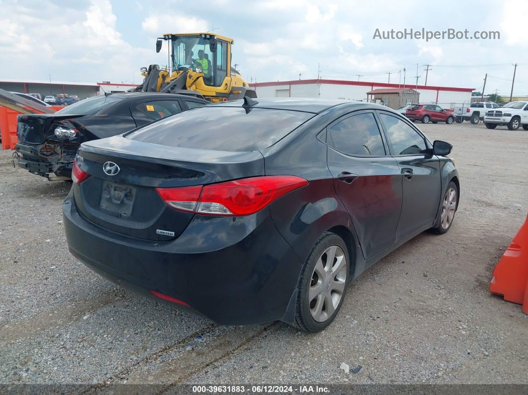 2013 Hyundai Elantra Limited Black vin: 5NPDH4AE4DH405055