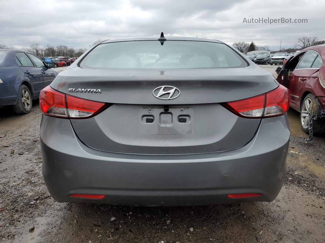 2013 Hyundai Elantra Gls Gray vin: 5NPDH4AE4DH422423