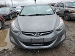 2013 Hyundai Elantra Gls Gray vin: 5NPDH4AE4DH422423