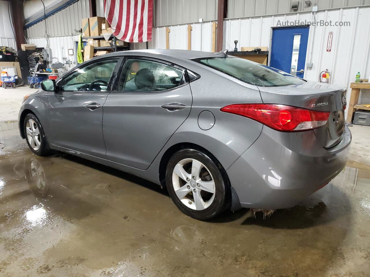 2013 Hyundai Elantra Gls Gray vin: 5NPDH4AE4DH427928