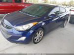 2013 Hyundai Elantra Limited Синий vin: 5NPDH4AE4DH438122