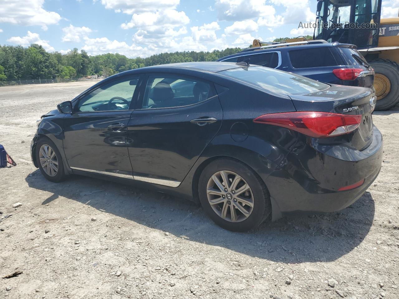 2014 Hyundai Elantra Se Black vin: 5NPDH4AE4EH457853