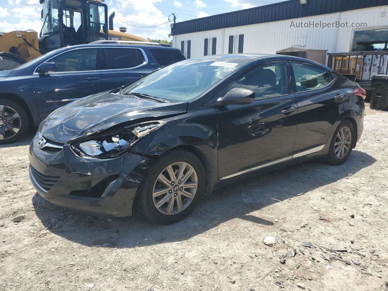 2014 Hyundai Elantra Se Black vin: 5NPDH4AE4EH457853