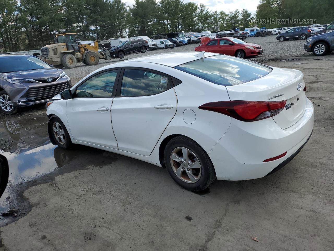 2014 Hyundai Elantra Se Белый vin: 5NPDH4AE4EH472174