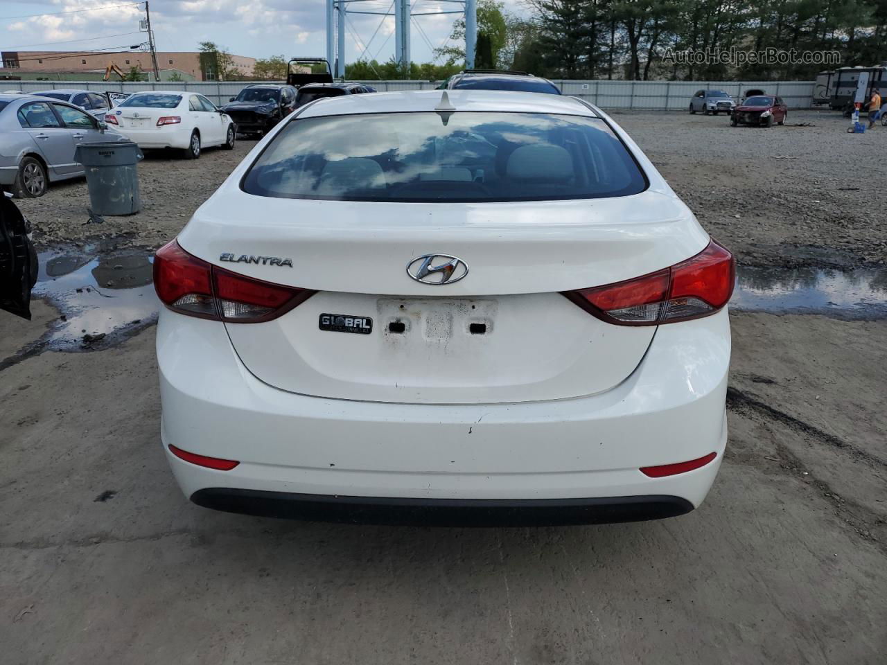 2014 Hyundai Elantra Se Белый vin: 5NPDH4AE4EH472174