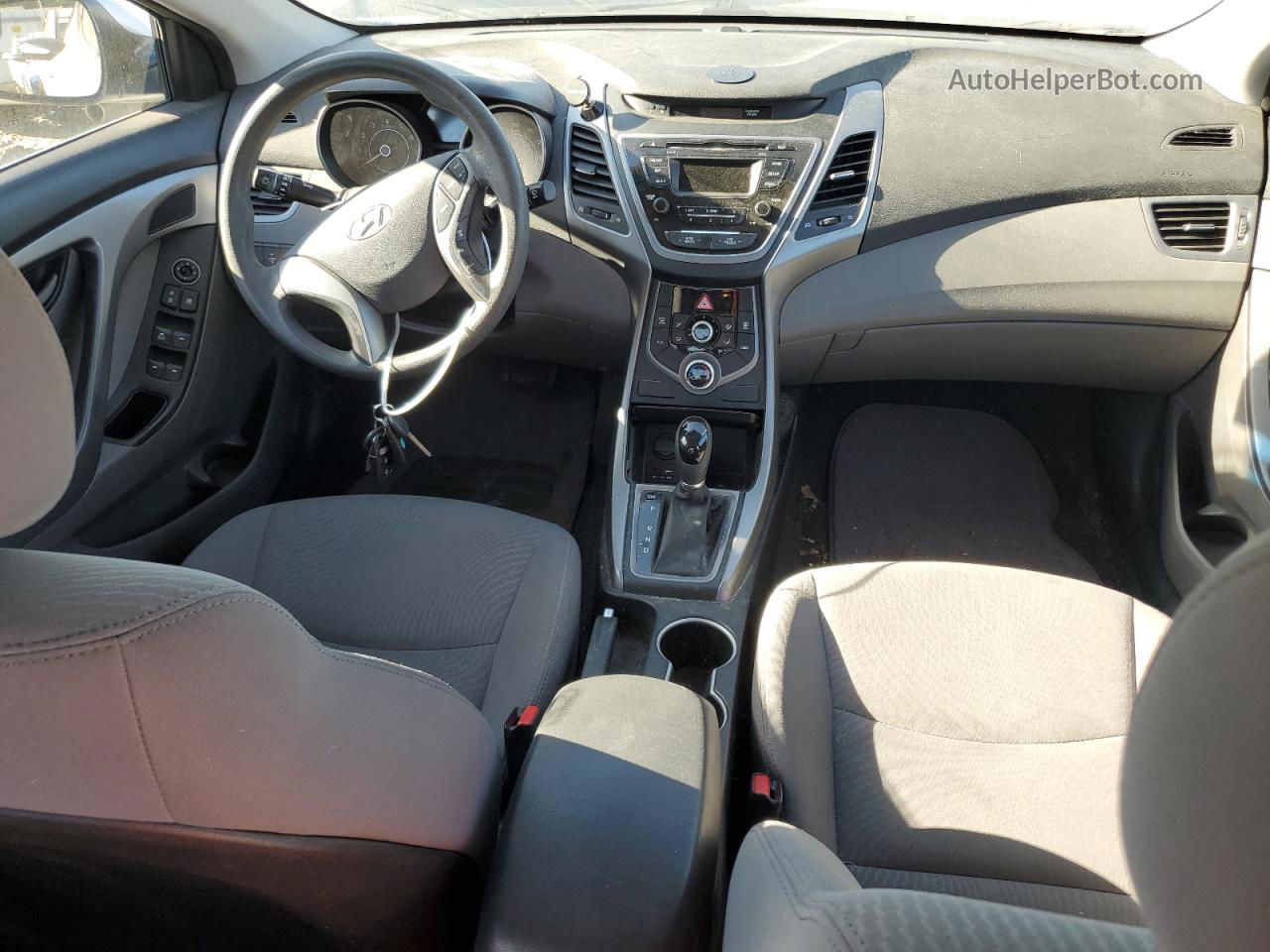 2014 Hyundai Elantra Se Серебряный vin: 5NPDH4AE4EH486186