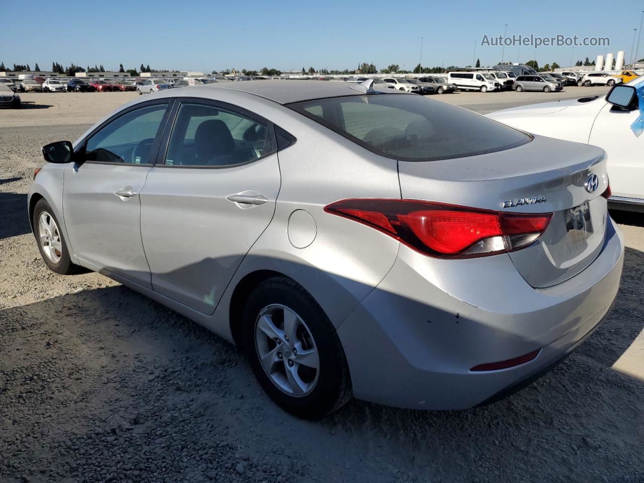 2014 Hyundai Elantra Se Silver vin: 5NPDH4AE4EH486186