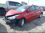 2014 Hyundai Elantra Se Burgundy vin: 5NPDH4AE4EH487497