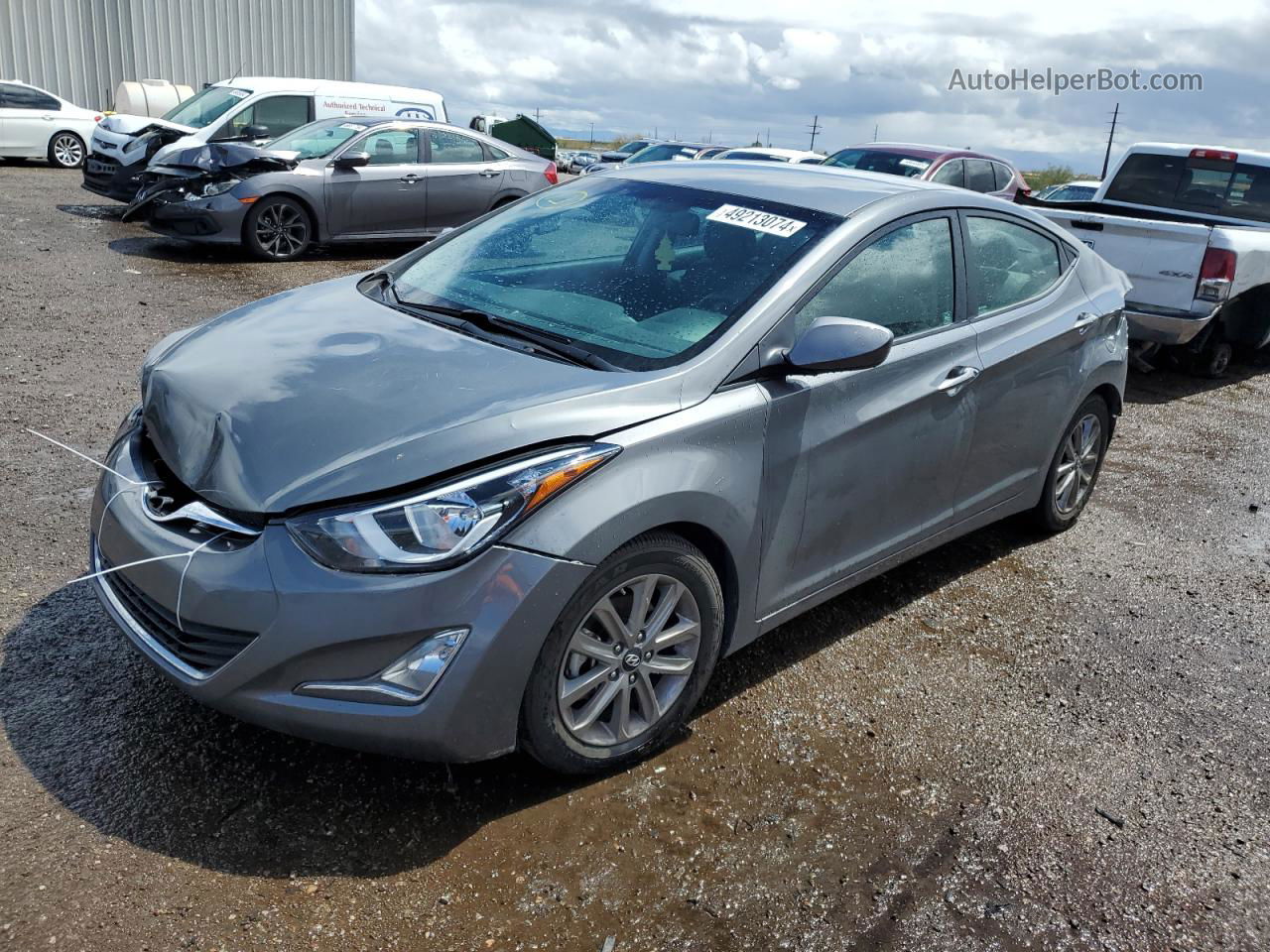 2014 Hyundai Elantra Se Charcoal vin: 5NPDH4AE4EH489492