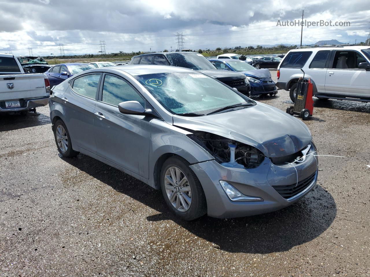 2014 Hyundai Elantra Se Charcoal vin: 5NPDH4AE4EH489492