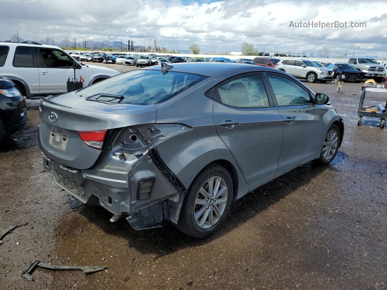 2014 Hyundai Elantra Se Charcoal vin: 5NPDH4AE4EH489492